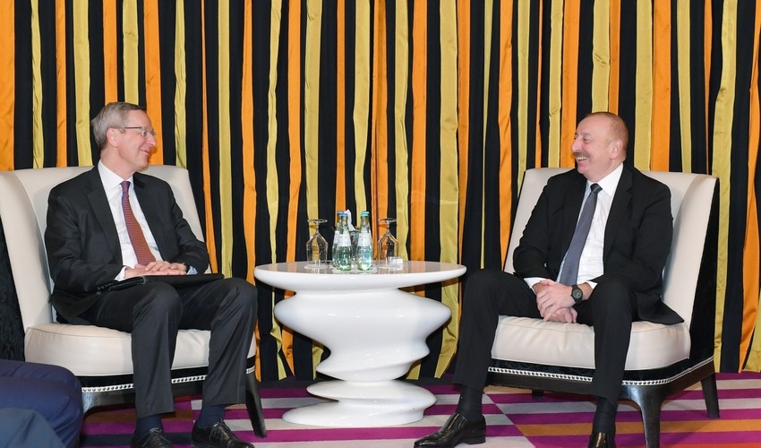 Prezident İlham Əliyev Mixael Harms ilə görüşüb - YENİLƏNİB