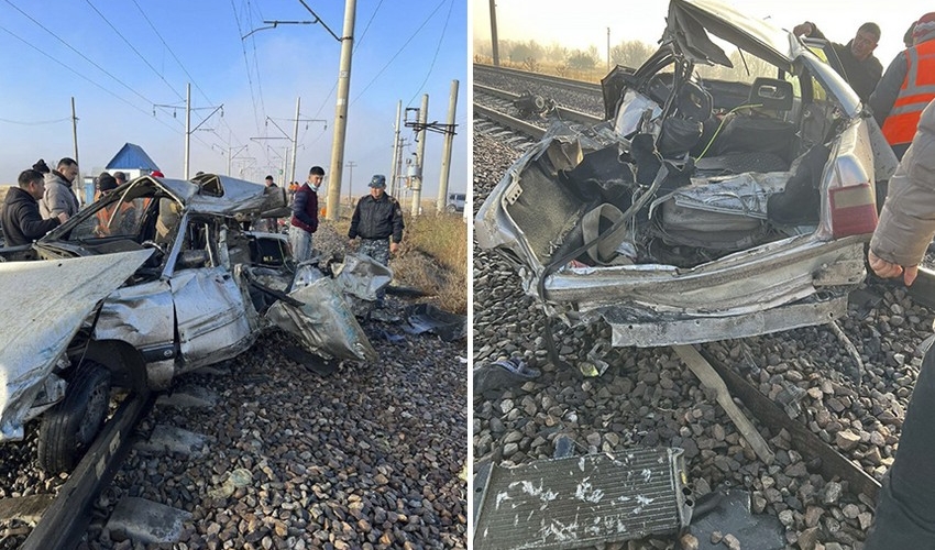 Qazaxıstanda qatar avtomobillə toqquşub, 6 nəfər ölüb
