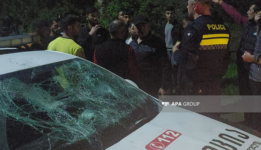 Gürcüstanda azərbaycanlılarla polis arasında qarşıdurma olub -FOTO