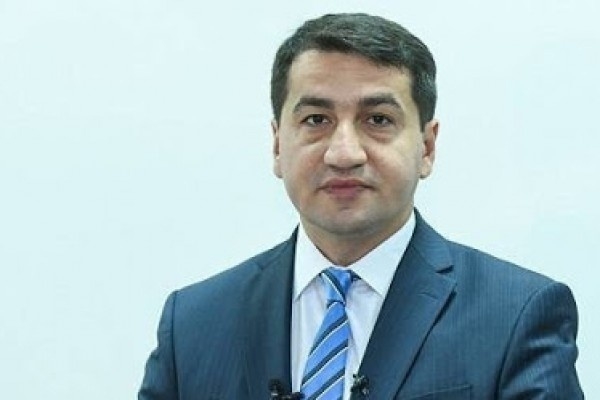 Hikmət Hacıyev diplomatik korpusun Qarabağa səfəri ilə bağlı video paylaşdı
