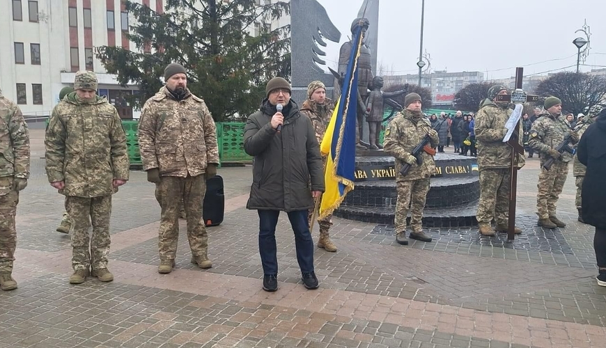 Ukrayna uğrunda döyüşlərdə həlak olan soydaşımız dəfn edildi - FOTOLAR