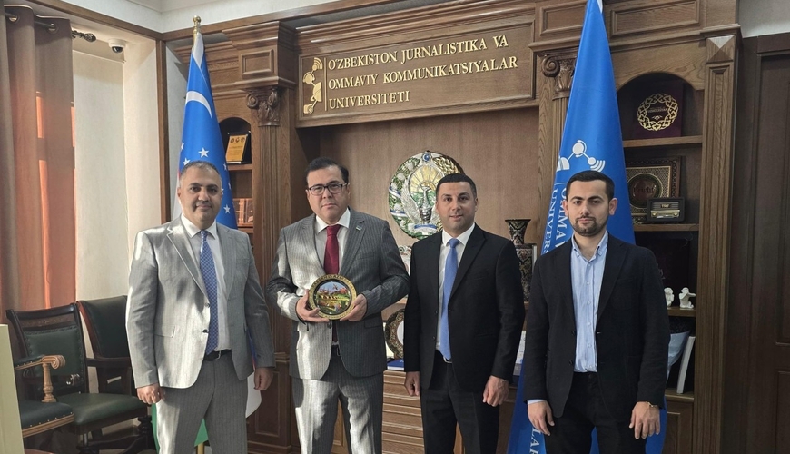 Azərbaycan jurnalistləri Özbəkistanda səfir və rektorla görüşdü - FOTO/VİDEO