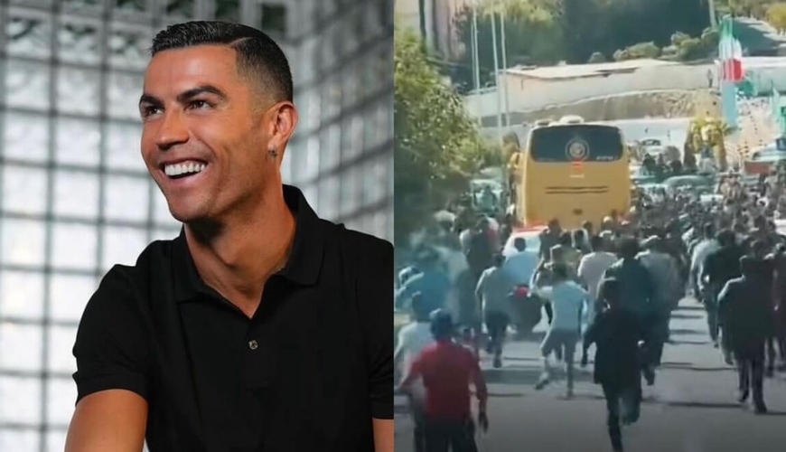 Ronaldonun gəlişi İranda çılğınlığa səbəb oldu (VİDEO)