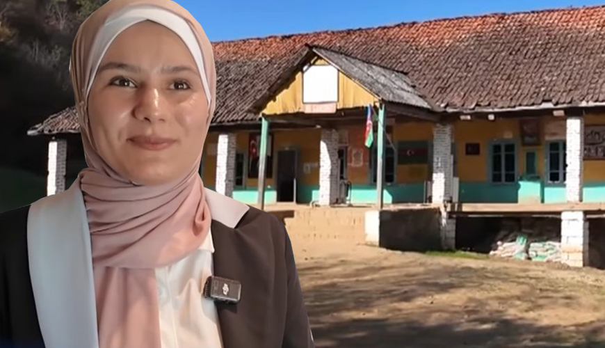 Kəndinə ilk ali təhsilli qadın kimi qayıtdı...- VİDEO