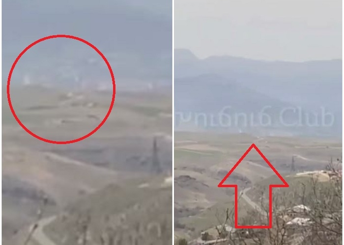 Döyüşlərin getdiyi Dığ kəndi yaxınlığında çəkilmiş yeni görüntülər - VİDEO