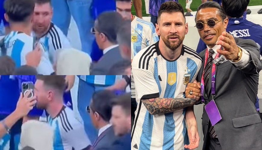 Nüsrətin Messi ilə foto çəkdirmək istəyi gündəm oldu -Video