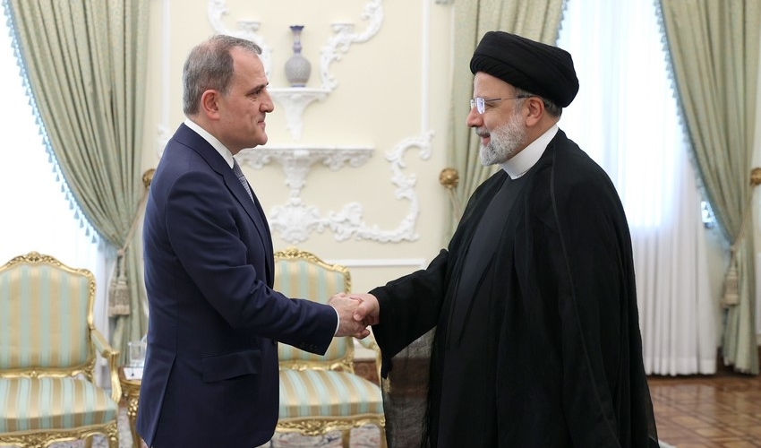 Ceyhun Bayramov İran Prezidenti ilə görüşüb - FOTOLAR